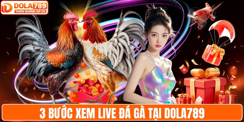 3 bước xem live đá gà tại DOLA789