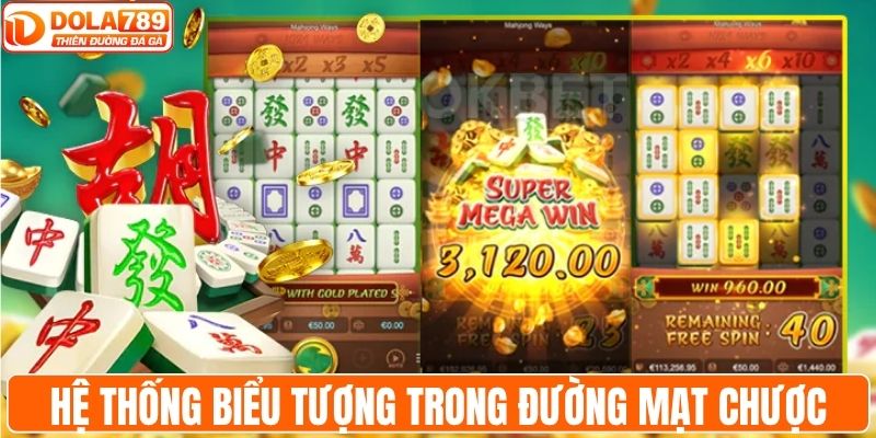 Hệ thống biểu tượng trong game đường mạt chược