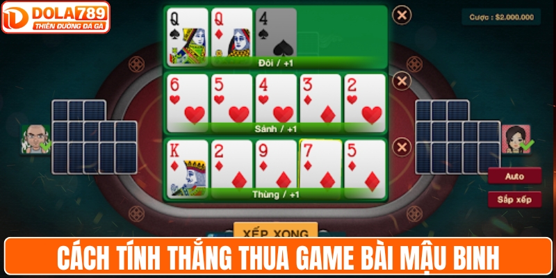 Cách tính thắng thua game bài mậu binh